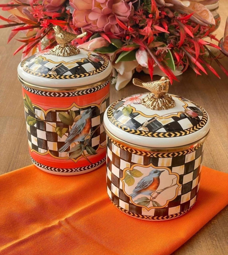 بانکه لعابی ترک طرح گنجشک